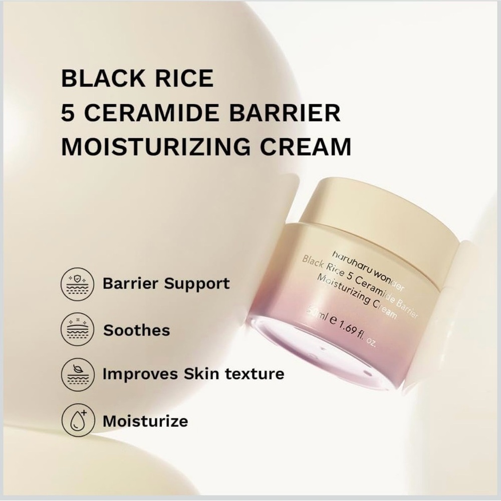 HARUHARU WONDER BLACK RICE 5 CERAMIDE BARRIER MOISTURIZING CREAM! BRAND NEW!